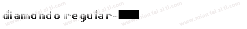 diamondo regular字体转换